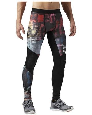 Reebok Legging Os Wp Thrmtight - Zwart