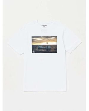 Volcom T-shirt Camiseta TTT Poster - White - Blanc