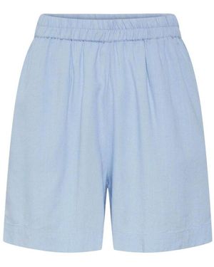 Pieces Korte Broek - Blauw