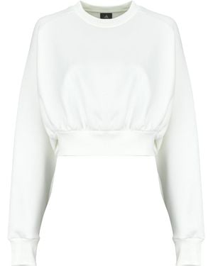 adidas Sweaters Soft Lux Loose Sweatshirt - Wit