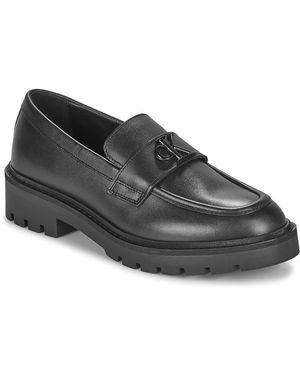 Calvin Klein Scarpe Flatform Loafer Hw Mglth - Nero