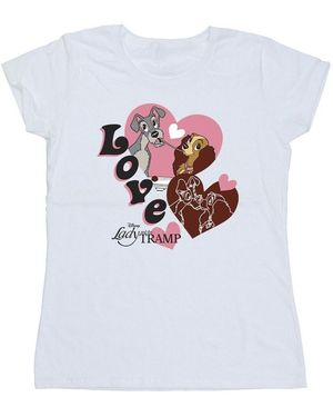 Lady And The Tramp T-Shirt Love - Blanc