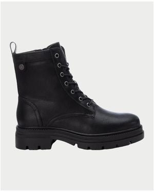 Refresh Bottes Bottines Pour Femme Avec Fermeture Éclair Latérale - Noir