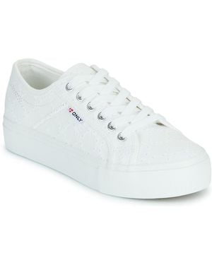ONLY Baskets Basses Onlnoomi Platform Sneaker - Blanc