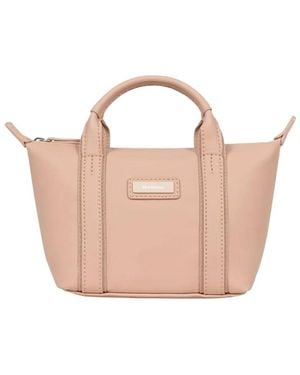 Hexagona Sac à main Sac cabas Porte main Ref 64986 Nude 24*15*8cm - Rose