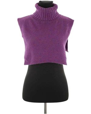 Soeur Pull Col en laine violet