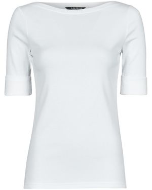 Ralph Lauren T-Shirt Judy-Elbow Sleeve-Knit - Blau