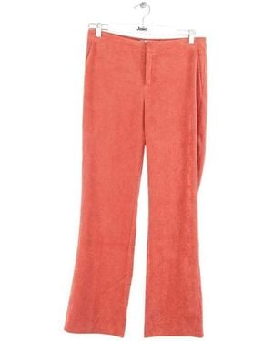 Mkt Studio Pantalon Pantalon large en velours orange - Rouge