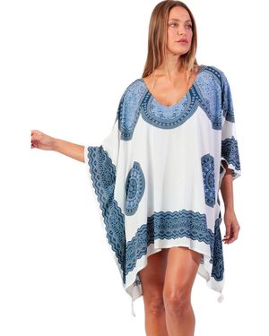 Admas Pareo Strandcaftan Azul - Blauw