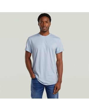 G-Star T-shirt D16396 B353 LASH BASIC-599 LT WAVE - Bleu