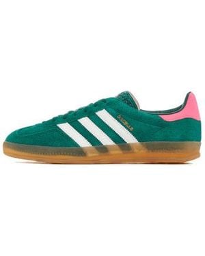 adidas gazelle silver green womens Sneakers Adidas Gazelle Beige en Cuir  Pour Homme & Femme
