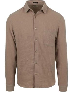Dstrezzed Chemise Chemise Axton Taupe - Marron