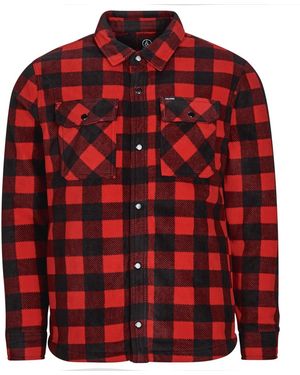 Volcom Camicia A Maniche Lunghe Bowered Fleece Ls - Rosso