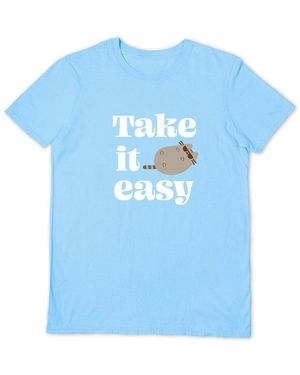 Pusheen T-Shirt Take It Easy - Bleu