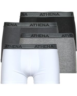 Athena Boxer Basic Coton Pack De 4 - Grigio