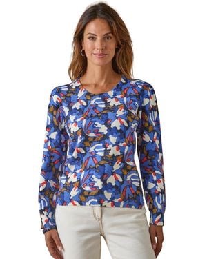 Daxon Pull Pull Femme Encolure Ronde - Bleu
