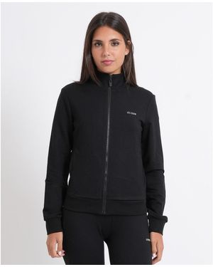 Guess Veste Sweat-Shirt À Fermeture Éclair Intégrale Pour Femmes - Noir