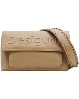 Desigual Sac a main Tasche M-LOGO Umhängetasche - Neutre