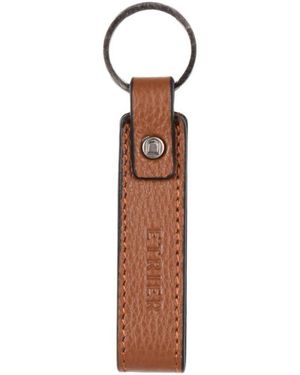 Etrier Porte clé Porte-clefs Flandres cuir FLANDRES 104-EFLA7850 - Marron