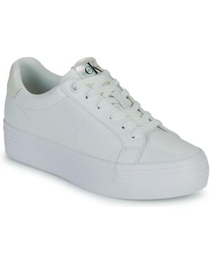 Calvin Klein Sneakers Basse Bold Vulc Flatf Laceup Lth Wn - Blu