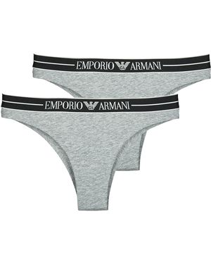 Emporio Armani Slips 2-Pack Brazilian - Grau