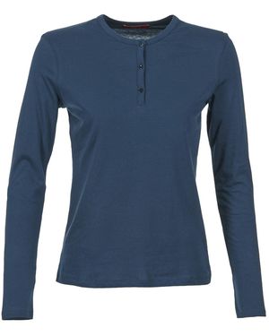 BOTD T-Shirt Lange Mouw Ebiscol - Blauw