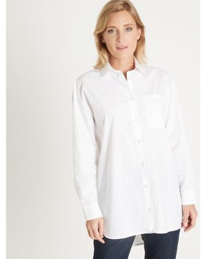 Daxon Tunique by - Chemise longue - Blanc