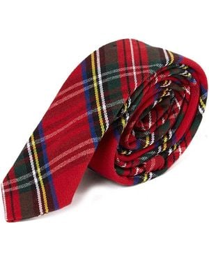 Harrington Cravates et accessoires Cravate écossaise rouge