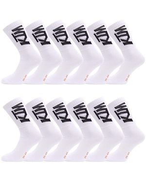 Ktm Chaussettes Lot de 12 Paires de tennis - Blanc