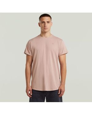 G-Star T-shirt D16396 B353 LASH BASIC-8147 BERRY MIST - Rose