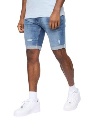 Crosshatch Short Riptrey Abraised - Bleu