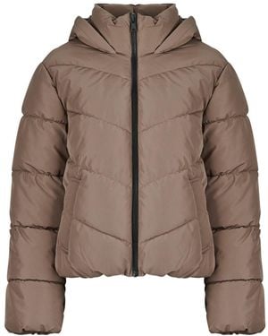 ONLY Donsjas Onlclair Puffer Hood Jacket - Bruin
