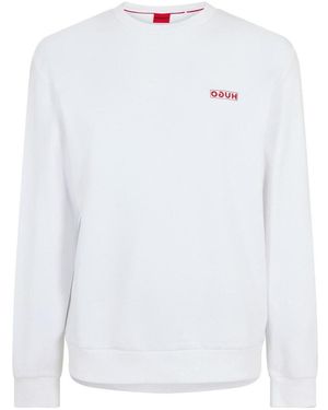 HUGO Sweat-Shirt Drick 194 - Blanc