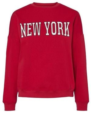 Pieces Sweater - Rood
