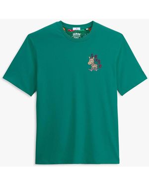 Serge Blanco T-Shirt Funky Animals - Vert