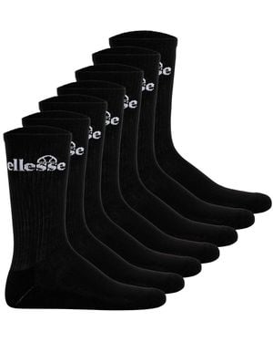 Ellesse Chaussettes unisexe Chaussettes Paquet de 7 TREGO SPORT SOCK - Noir