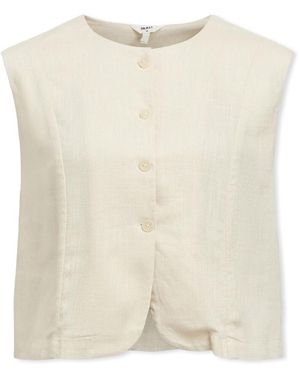 Object Blouses Aya Vest - Sandshell - Neutre