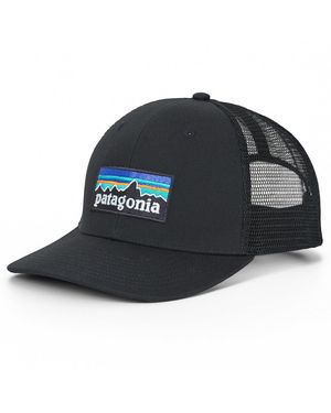 Patagonia Cappellino P-6 Logo Trucker Hat - Nero