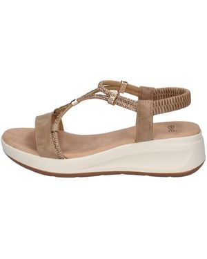 Exé Shoes Sandales compensées - Métallisé