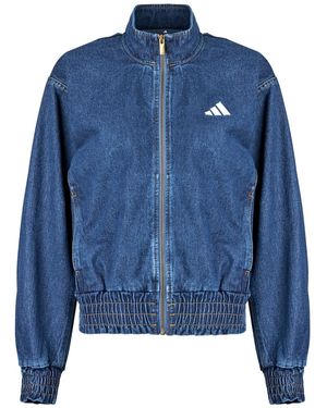 adidas Spijkerjack Stadium Washed Denim Loose Fit Jacket - Blauw