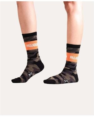 Palladium Socquettes camo mid - Noir