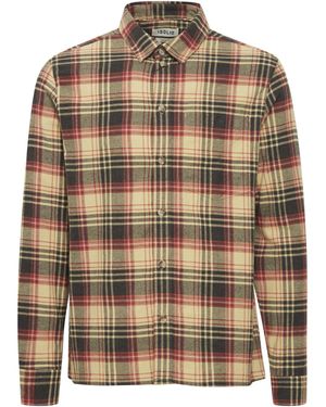 Solid Overhemd Lange Mouw Chemise Messiah - Bruin