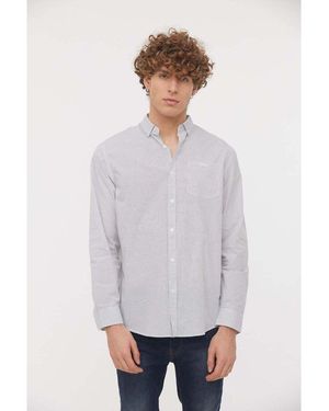 Lee Cooper Chemise Chemise DORIC Blanc - Gris