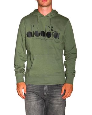 Sweat Hommes Diadora à Capuche Brossé 2 Couleurs Art.426
