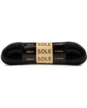 Sole Lacets 140Cm Chunky Wax Lacets - Noir
