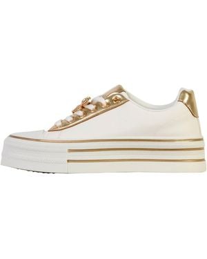 Super Mode Baskets Basses Basket À Lacets - Blanc