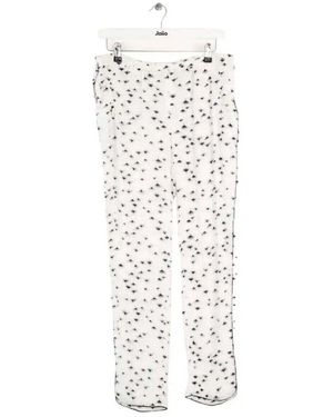 Ba&sh Pantalon Pantalon droit en coton blanc