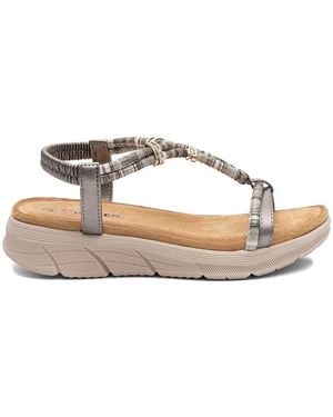 Artiker Sandales compensées 58C0010 - Métallisé