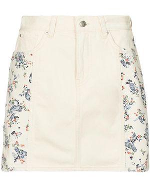Pepe Jeans Gonna Mini Skirt Hw Paisley - Neutro