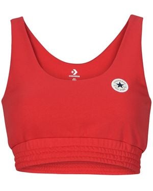 Converse Reggiseno Sportivo Retro Chuck Taylor Bra Top - Rosso